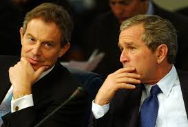 Tony Blair y George W. Bush