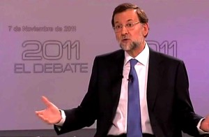 Rajoy en el debate de 2011